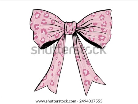 wild exotic leopard bow ribbon coquette
