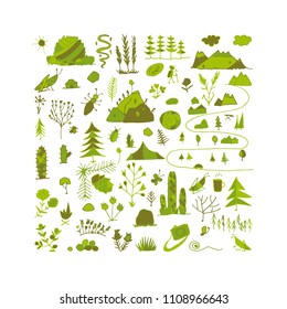 Wild field, nature background for your design