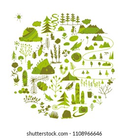 Wild field, nature background for your design