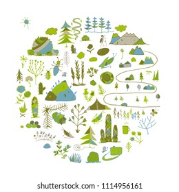 Wild field, nature background for your design