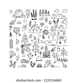 Wild field, nature background for your design