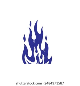 Wildfeuer, Flammen-Vektorillustration