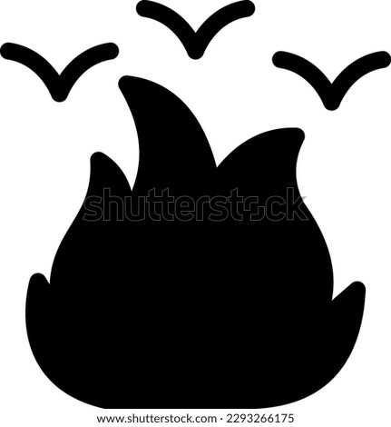 wild fire  Vector illustration on a transparent background. Premium quality symmbols. Glyphs vector icons for concept and graphic design.
