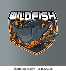 Wild Fish mascot for game lovers