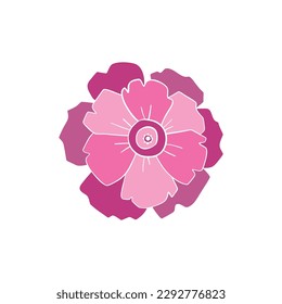 Wild flower. Floral herbal plants with blue flowers. Delicate field and meadow wildflowers and herbs. Botanical flat vector illustration of delicate summer flora isolated on white background