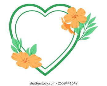 Wild Flower Frame Background Illustration