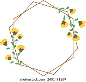 wild flower frames, for decorating invitations, greeting cards, other designs