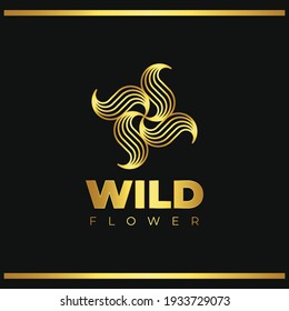 vector de diseño de icono de flor silvestre 