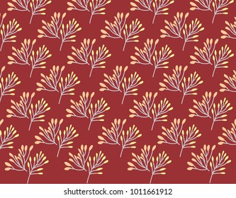 wild flower on red background