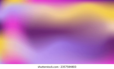 Wild flowers nature background. Violet pink lupinus polyphyllus flowering fields vibe print. Blooming yellow meadow of lupines in purple magenta mauve blur wallpaper. Mockup advertisement cover, flyer