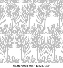 wild flowers seamless floral pattern hand drawn sketch