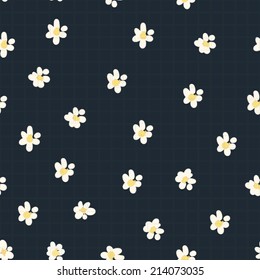 wild flowers seamless vector
