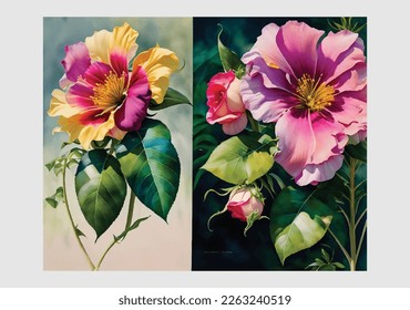 Wild flowers vector collection. herbs, herbaceous flowering plants, blooming flowers, subshrubs isolated on white background. Hand drawn detailed botanical vector illustration.