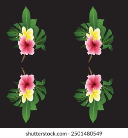 Wild flowers vector collection. herbs, herbaceous flowering plants, blooming flowers, subshrubs isolated on white background.