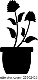 wild flowers vector set. Hand drawn wild herbs, leaves, stems and branches. Collection of botanical black elements. Black and white illustration of different small flowers. Medical plants.