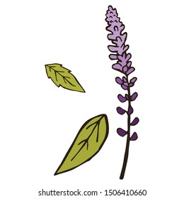 Wild Flowers For Wedding Invitation Element