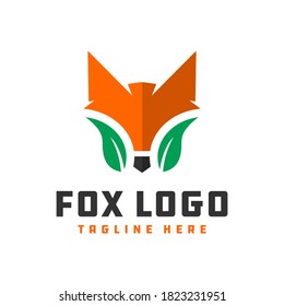 wild fox animal logo design