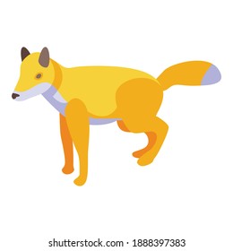 Wild fox icon. Isometric of wild fox vector icon for web design isolated on white background