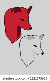 wild fox logo and symbol