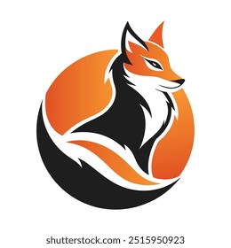 wild fox mascot logo vector illustration 