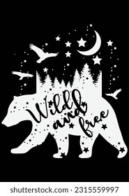 Wild And Free Art Eps Cut File