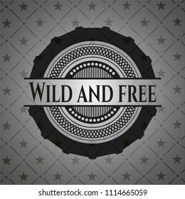 Wild and free black emblem