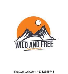 wild and free logo with match font