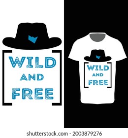Diseño de camisetas salvajes y libres