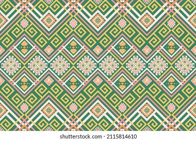 Wild - Geometric ethnic tribal pattern traditional Design for background, wallpaper, carpet, clothing, wrapping, fabric, batik, vector illustration embroidery style.