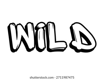 Wild graffiti word Vector fuente
Palabra de fuente del Vector en un fondo blanco