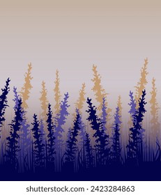 Wild Grass: Vector Illustration of Untamed Greenery