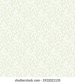 Wild grasses floral seamless pattern, texture, on white background. Hand drawn vector illustration. Romantic botanical style design. Concept for textile, fashion print, wallpaper, packaging.