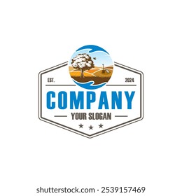wild Grassland logo , wildlife logo vector