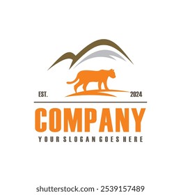 wild Grassland logo , wildlife logo vector
