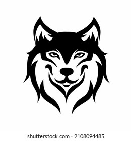 wild head wolf face logo design inspiration, perfect for making your group or business logo,