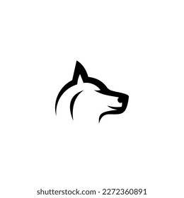 wild head wolf fierce face logo design inspiration
