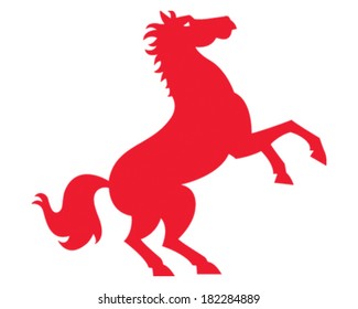 Wild Horse Stock Vector (Royalty Free) 182284889 | Shutterstock