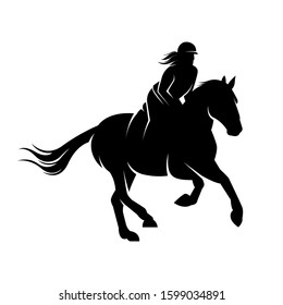 Wild Horse Animal Vector Silhouette 