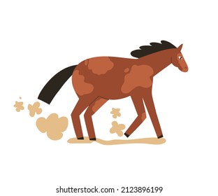 wild Horse. hand drawn vector illustration. galloping western horse.