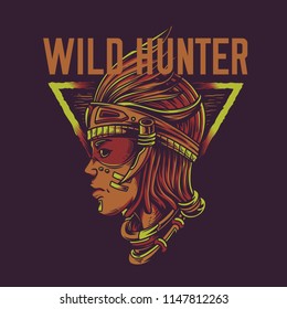 Wild Hunter Illustration