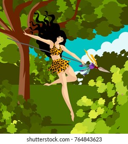 wild huntress jumping