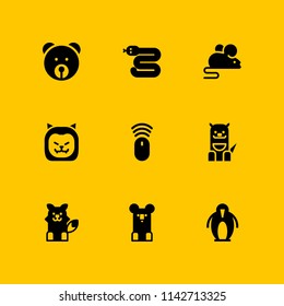 wild icon set. snake, koala and kangaroo vector icon for graphic design and web