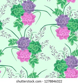Wild Isolated seamless flower pattern. Vector vintage botanical seamless illustration, blooming flowers, seamless floral pattern, botanical motifs. For wallpapers, textile. Vector illustration.