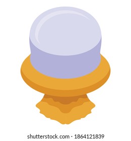 Wild jellyfish icon. Isometric of wild jellyfish vector icon for web design isolated on white background