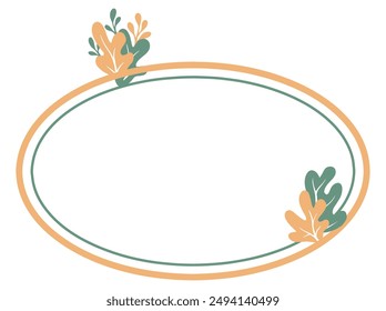 Wild Leaves Frame Background Illustration