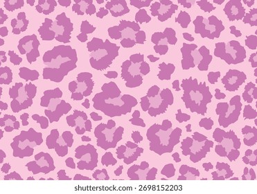 rosafarbener Leopard Design, Vektorgrafik handgezeichnet 
