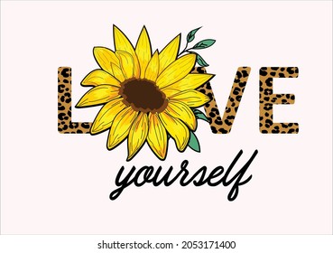 wild leopard vector art design sunflower yellow vector design art