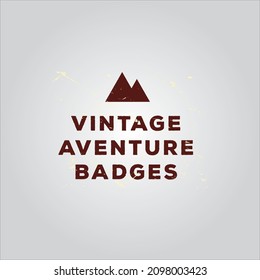 wild life adventure logo in forest and mountains