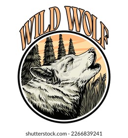 Wild life animal character eclipse