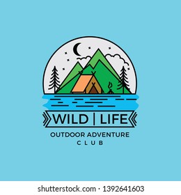 Wild Life Backpack Adventures Logo Design Inspiration